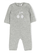 Tutina per neonati Bonpoint Kids grigia con logo ricamato sul davanti PERXSEK00001 192 BONPOINT KIDS 