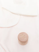 Set tutina, bavaglino e berretto per neonata Bonpoint Kids rosa con colletto ricamato PEXKIKN0101 021 BONPOINT KIDS 