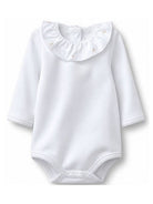 Body per neonati Bonpoint bianco con ricamo ciliegie sul colletto PEXUNKN0701 101 BONPOINT KIDS 