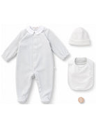 Set regalo tutina cappellino e bavaglino per neonati Bonpoint Kids grigio con portadenti inciso PEYKIKN0101 014 BONPOINT KIDS 