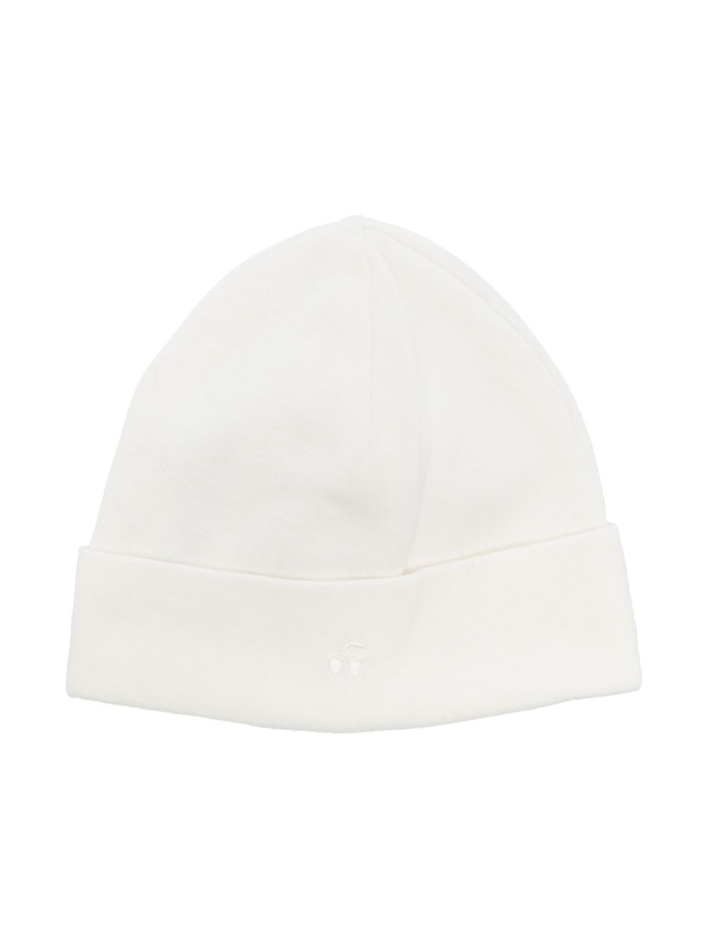 Berretto per neonati Bonpoint Kids bianco con ricamo logo PEZDIKN1901 002 BONPOINT KIDS 
