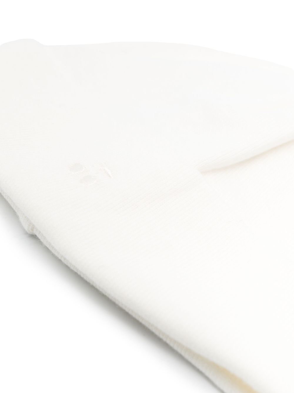 Berretto per neonati Bonpoint Kids bianco con ricamo logo PEZDIKN1901 002 BONPOINT KIDS 