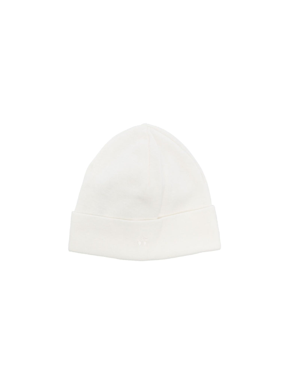 Berretto per neonati Bonpoint Kids bianco con ricamo logo PEZDIKN1901 002 BONPOINT KIDS 