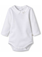 Body per neonati Bonpoint bianco con dettaglio logo ricamato PEZUNKN0101 101 BONPOINT KIDS 