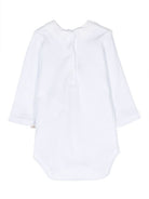Body per neonati Bonpoint bianco con dettaglio logo ricamato PEZUNKN0101 101 BONPOINT KIDS 