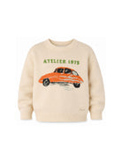 Maglione per bambino Bonpoint Kids beige con ricamo sul davanti W06BJUK00004 903 BONPOINT KIDS 