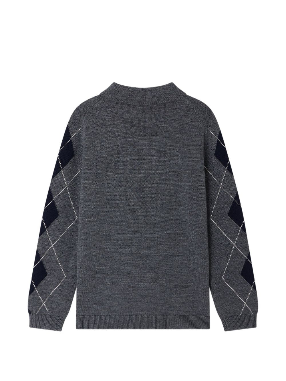 Maglione per bambino Bonpoint Kids grigio con design a rombi W06BJUK00005 996 BONPOINT KIDS 
