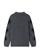 Maglione per bambino Bonpoint Kids grigio con design a rombi W06BJUK00005 996 BONPOINT KIDS 