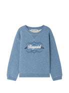 Felpa per bambino Bonpoint azzurra con logo sul davanti W06BSWK00005 116 BONPOINT KIDS 