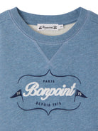 Felpa per bambino Bonpoint azzurra con logo sul davanti W06BSWK00005 116 BONPOINT KIDS 