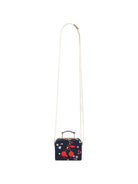 Borsa a spalla per bambina Bonpoint Kids blu con motivo a ciliegie W06GBAW00003 580 BONPOINT KIDS 