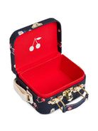 Borsa a spalla per bambina Bonpoint Kids blu con motivo a ciliegie W06GBAW00003 580 BONPOINT KIDS 