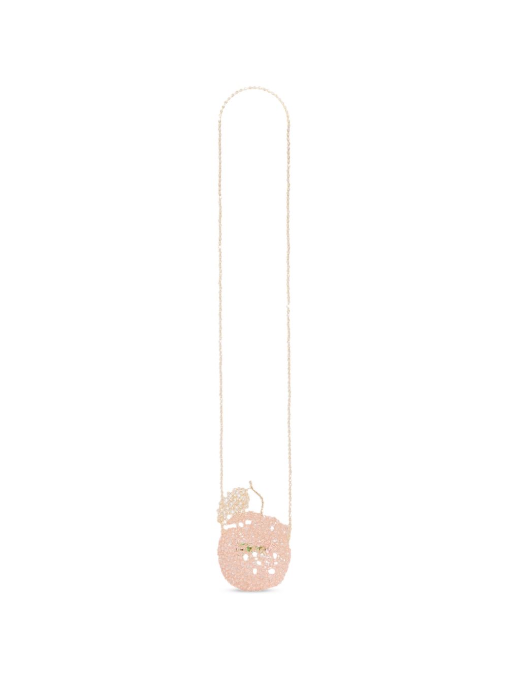 Borsa a spalla per bambina Bonpoint Kids rosa a forma di ciliegia W06GBAW00004 021 BONPOINT KIDS 