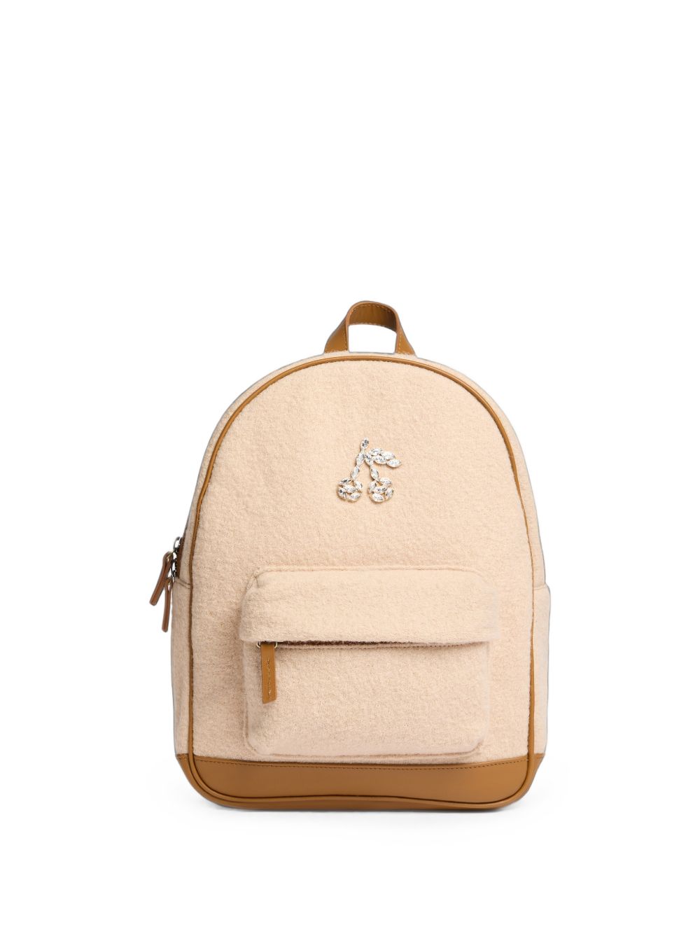 Zaino per bambina Bonpoint Kids beige con motivo con cristalli W06GBAW00022 060 BONPOINT KIDS 