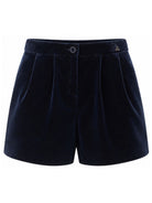 Shorts per bambina Bonpoint Kids blu con finitura vellutata W06GBEW00004 070B BONPOINT KIDS 