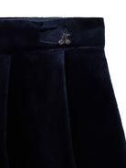 Shorts per bambina Bonpoint Kids blu con finitura vellutata W06GBEW00004 070B BONPOINT KIDS 