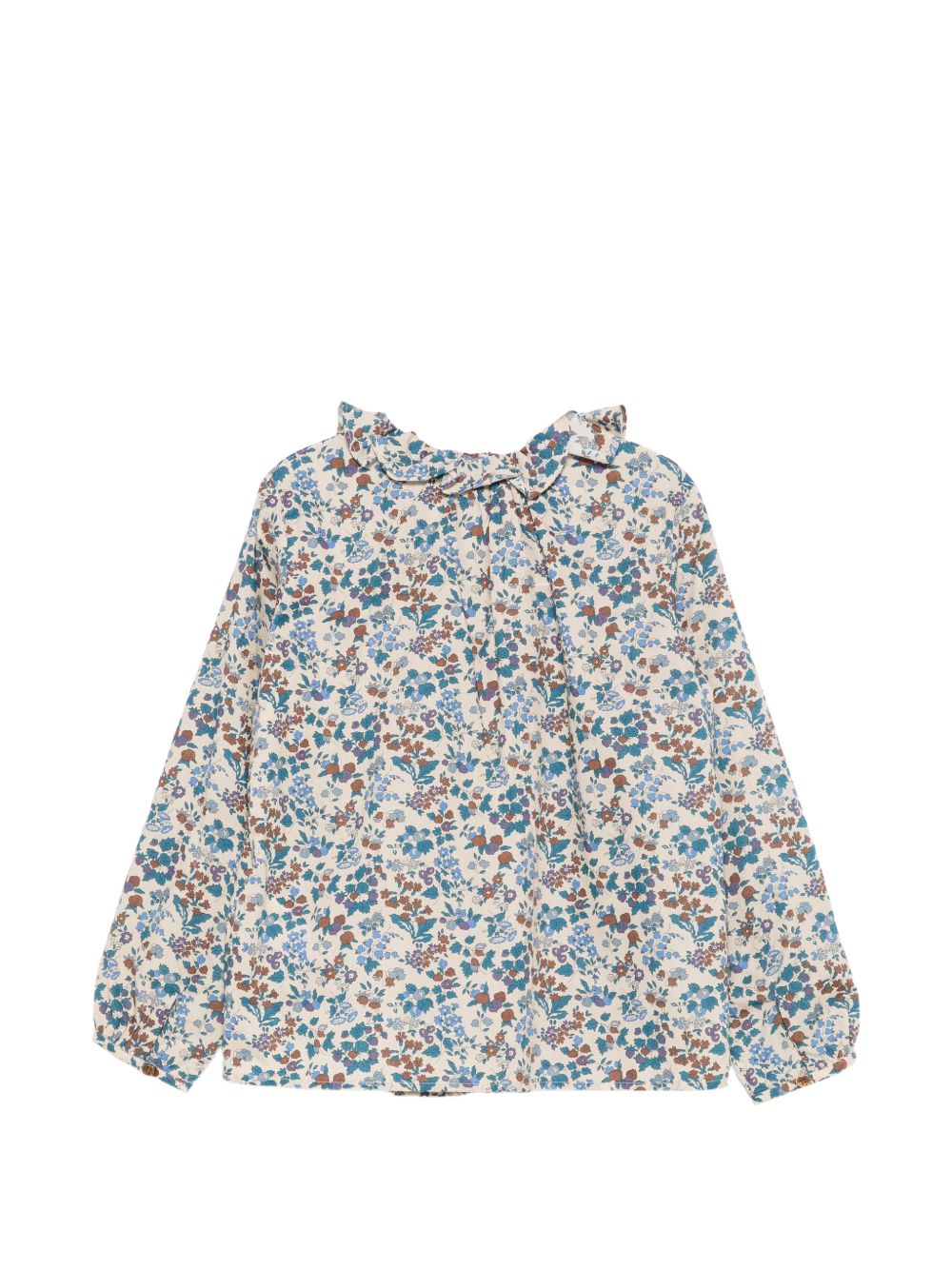Blusa per bambina Bonpoint Kids multicolore con stampa floreale all-over W06GBLW00009 516 BONPOINT KIDS 