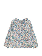 Blusa per bambina Bonpoint Kids multicolore con stampa floreale all-over W06GBLW00009 516 BONPOINT KIDS 