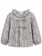 Blusa per bambina Bonpoint Kids multicolore con stampa floreale all-over W06GBLW00009 516 BONPOINT KIDS 