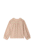 Blusa per bambina Bonpoint Kids beige con stampa Cherry all-over W06GBLW00011 609 BONPOINT KIDS 