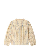 Camicia per bambina Bonpoint Kids beige con stampa Cherry all-over W06GBLW00012 360A BONPOINT KIDS 