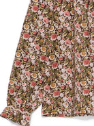 Blusa per bambina Bonpoint Kids marrone con stampa floreale all-over W06GBLW00013 558A BONPOINT KIDS 
