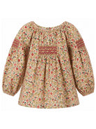 Blusa per bambina Bonpoint Kids beige con stampa a fiori all-over W06GBLW00014 524A BONPOINT KIDS 