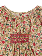 Blusa per bambina Bonpoint Kids beige con stampa a fiori all-over W06GBLW00014 524A BONPOINT KIDS 
