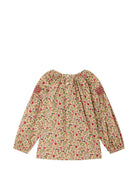 Blusa per bambina Bonpoint Kids beige con stampa a fiori all-over W06GBLW00014 524A BONPOINT KIDS 
