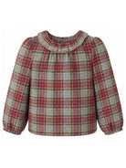 Camicia per bambina Bonpoint Kids rossa con motivo a quadri W06GBLW00016 381 BONPOINT KIDS 