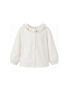 Camicia per bambina Bonpoint Kids bianca con colletto con ruches W06GBLW00017 102 BONPOINT KIDS 