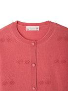 Maglione per bambina Bonpoint Kids rosa con ricamo ciliegie W06GCAK00004 028C BONPOINT KIDS 