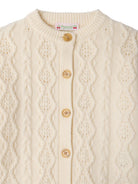 Maglione per bambina Bonpoint Kids beige con maglia intrecciata W06GCAK00006 002 BONPOINT KIDS 