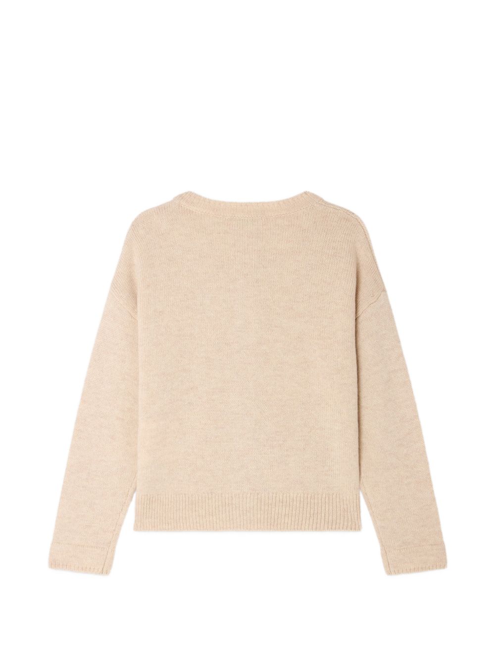 Cardigan per bambina Bonpoint Kids beige con logo ciliegia W06GCAK00010 063A BONPOINT KIDS 