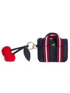 Portachiavi per bambina Bonpoint Kids blu con motivo ciliegie W06GDIL00001 051 BONPOINT KIDS 