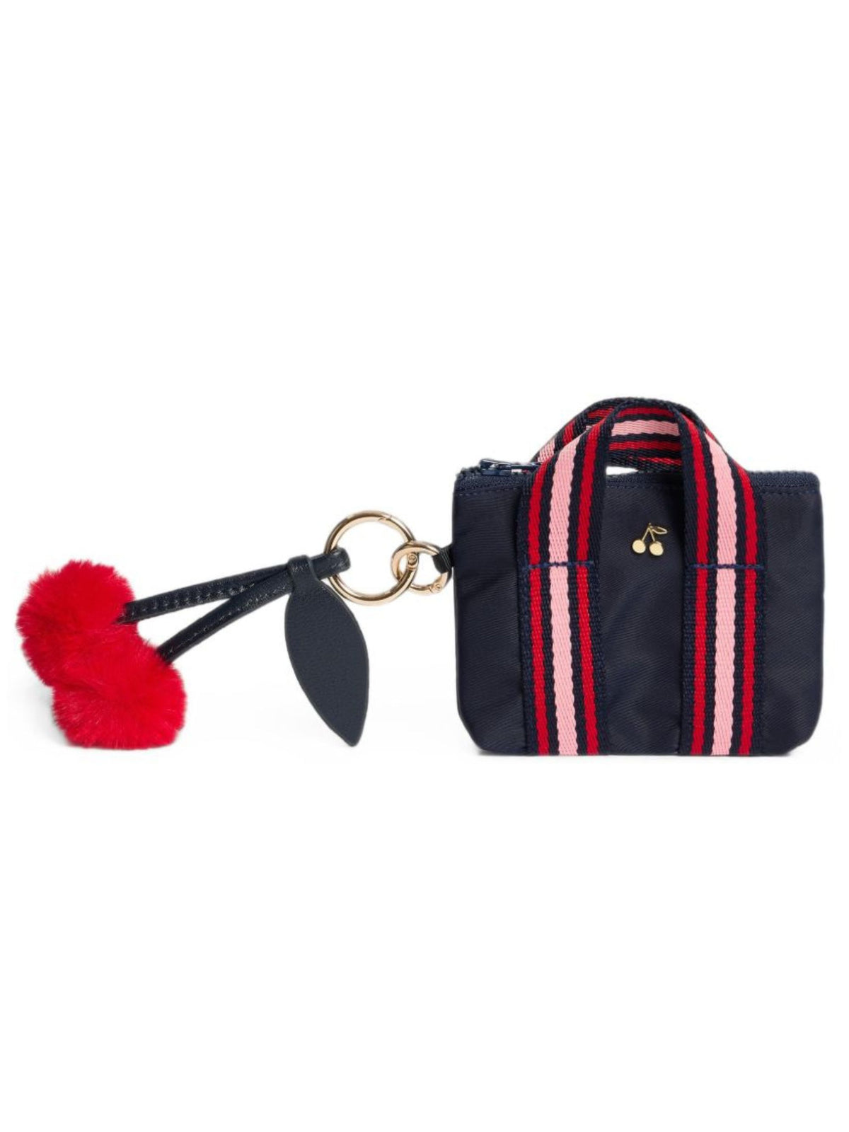 Portachiavi per bambina Bonpoint Kids blu con motivo ciliegie W06GDIL00001 051 BONPOINT KIDS 