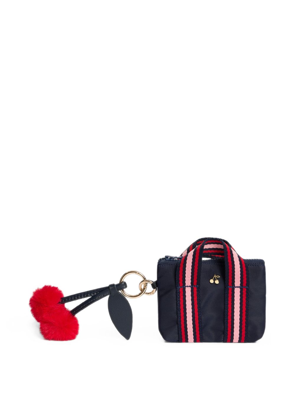 Portachiavi per bambina Bonpoint Kids blu con motivo ciliegie W06GDIL00001 051 BONPOINT KIDS 