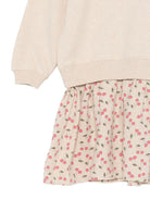 Abito per bambina Bonpoint Kids beige con motivo ciliegie W06GDRK00006 160A BONPOINT KIDS 