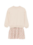 Abito per bambina Bonpoint Kids beige con motivo ciliegie W06GDRK00006 160A BONPOINT KIDS 
