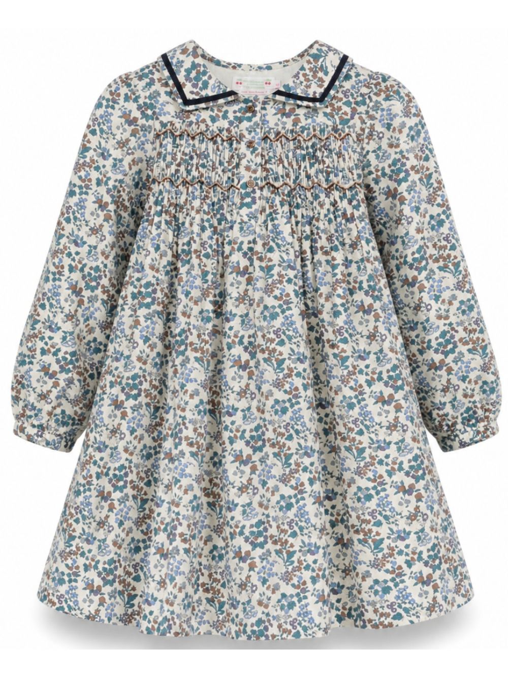 Abito per bambina Bonpoint Kids multicolore con stampa floreale all-over W06GDRW00007 515C BONPOINT KIDS 