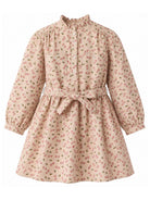 Abito per bambina Bonpoint Kids beige con stampa Cherry all-over W06GDRW00016 609 BONPOINT KIDS 