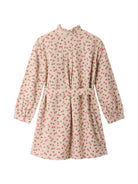 Abito per bambina Bonpoint Kids beige con stampa Cherry all-over W06GDRW00016 609 BONPOINT KIDS 