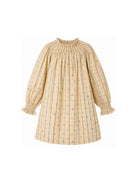 Abito per bambina Bonpoint Kids beige con motivo Cherry all-over W06GDRW00017 360A BONPOINT KIDS 
