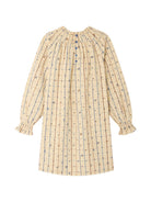 Abito per bambina Bonpoint Kids beige con motivo Cherry all-over W06GDRW00017 360A BONPOINT KIDS 
