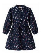 Abito per bambina Bonpoint Kids blu con stampa a fiori all-over W06GDRW00018 580 BONPOINT KIDS 