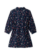 Abito per bambina Bonpoint Kids blu con stampa a fiori all-over W06GDRW00018 580 BONPOINT KIDS 
