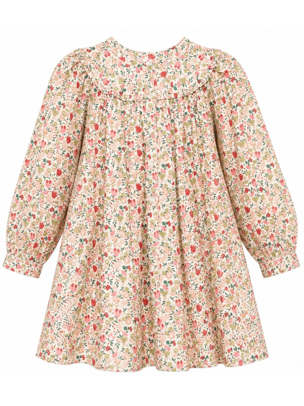 Abito per bambina Bonpoint Kids beige con stampa floreale all-over W06GDRW00020 524B BONPOINT KIDS 