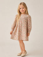 Abito per bambina Bonpoint Kids beige con stampa floreale all-over W06GDRW00020 524B BONPOINT KIDS 