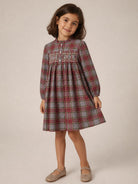 Abito Maddalina per bambina Bonpoint Kids rosso con motivo a quadri W06GDRW00023 381 BONPOINT KIDS 