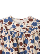 Abito per bambina Bonpoint Kids beige con stampa cherry all-over W06GDRW00024 665 BONPOINT KIDS 